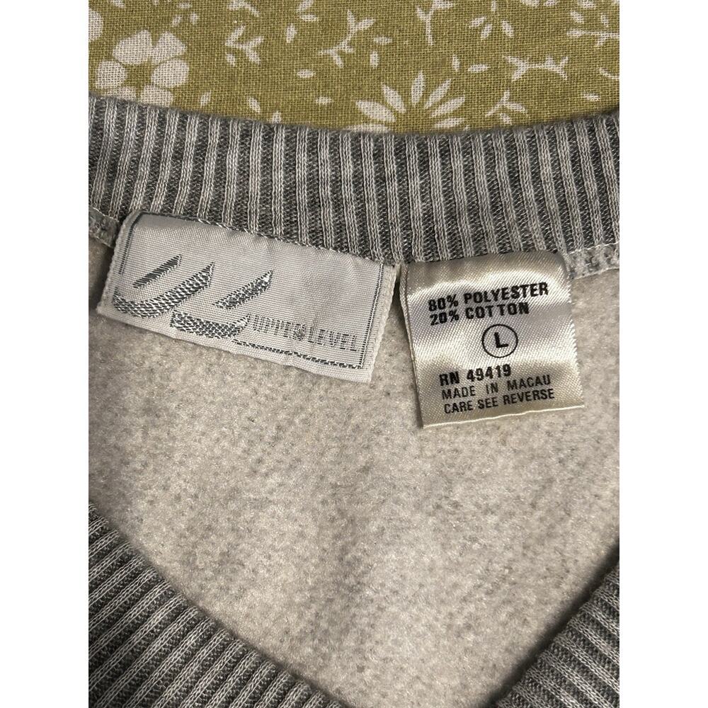Upper Level Light Gray V-Neck Muscle Sweater Tank Size Large - Picture 6 of 6